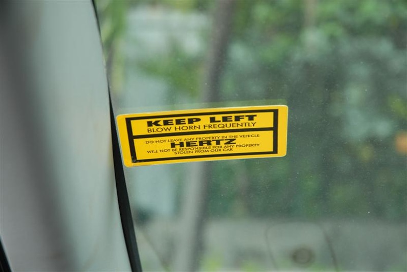 Advice to keep left and blow horn frequently on the rental car - it's English driving on the lef tthere.jpg