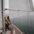 Lots of rigging, but the pole remains independent of the sail