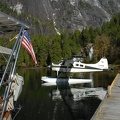 A float plane drops off some park rangers for a tough days work