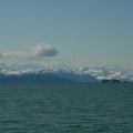 The St. Elias mountain range in the background