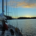 Evening on anchor in Dunbar Inlet
