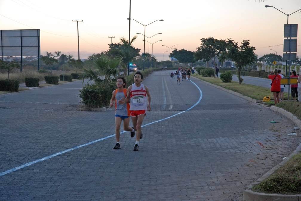 The blind and other handicapped racers start the Mazatlan Marathon