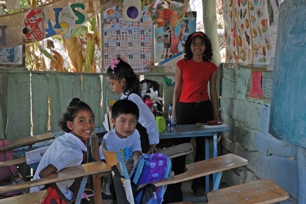 One of the classrooms and teacher