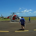 Helicoptered across the island