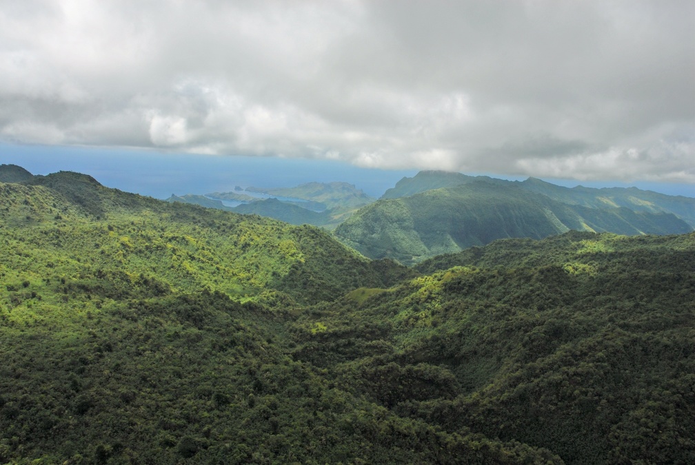 Beautiful mountains in the Marquesas