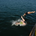But not so many points for style on the dive (bellyflop)