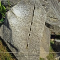 A sample stone cutting in the quarry