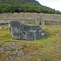 The funerary rock near the guardhouse