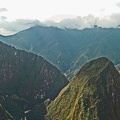 The mountains beyond Machu Picchu