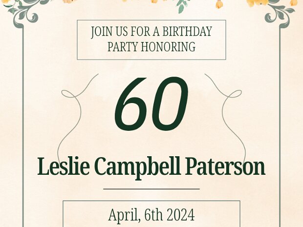 Leslie 60th BD 2024