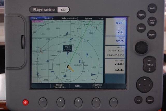 Only ten ships coming into Osaka